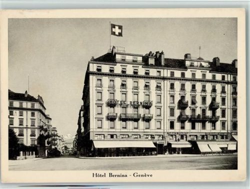 Genève Hotel Bernina Schweizer Banner
