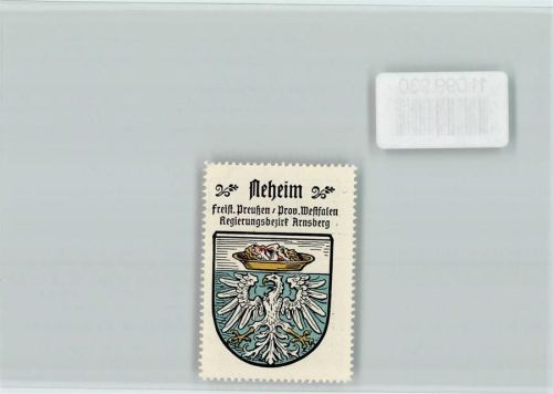 Neheim-Hüsten Vignette Wappen Kaffee Hag ca 1920-1940