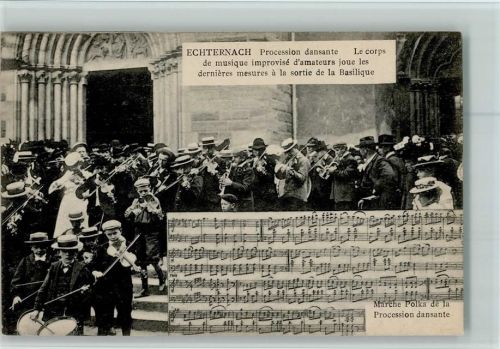 1931 Procession dansante - Le corps de musique - Marche Polka AK