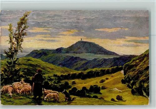 Roßberg sign Hummel - Schäfer mit Schafe - Serie I Blatt 6 AK verlag Edm. König