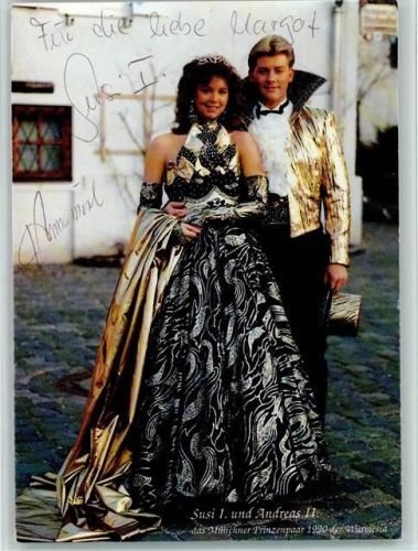 Susi I. und Andreas II Original Autogramm Münchner Prinzenpaar