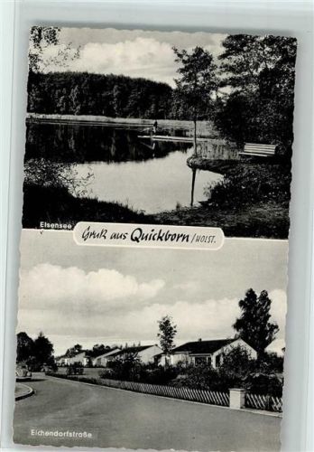 Quickborn Elsensee, Eichendorfstraße, gute Erhaltung AK Verlag Schöning Quick 30