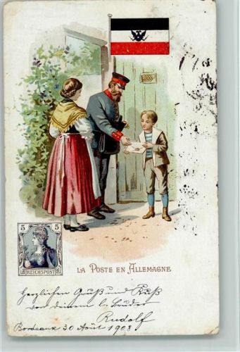 La Poste en Allemagne Postbote 1908