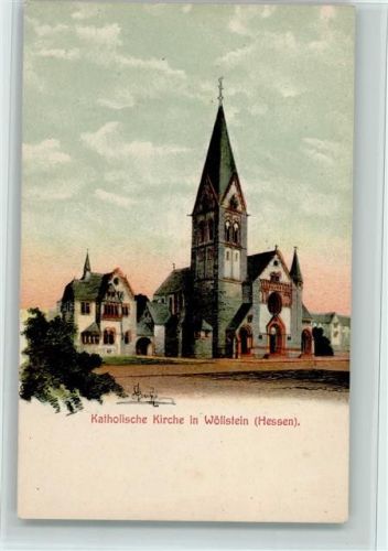Wöllstein Kath. Kirche, sehr gute Erhaltung AK