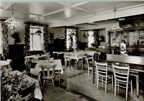 Altsimonswald Gasthaus Zum Grünen Baum Innenaufnahme Gastraum Theke Fernseher