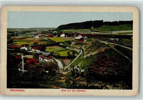 Altenbeken 1919 Blick auf den Bahnhof AK