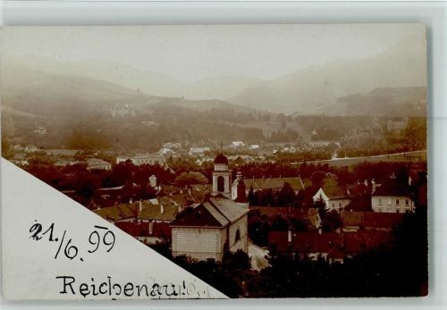 Rychnov nad Kneznou 1899 Teilansicht AK gute Erhaltung