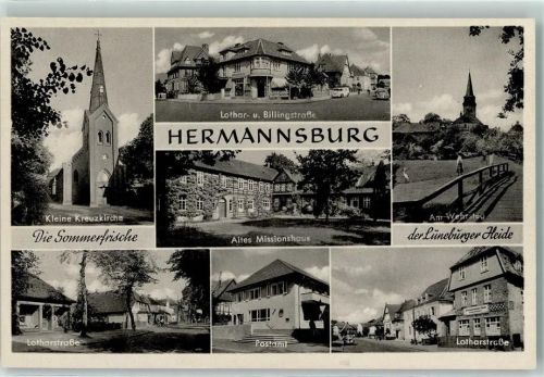 Hermannsburg Kleine Kreuzkirche Lothar- und Billingstraße Altes Missionshaus Am Wehrsteg Postamt