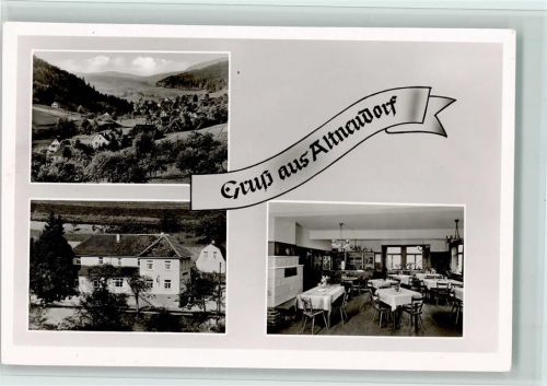 69250 W6917 Altneudorf Foto AK Gasthaus "Deutscher Kaiser" mit Innenansicht , sehr gute Erhaltung AK