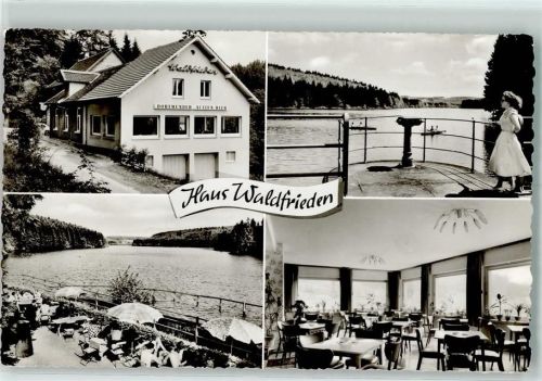 51709 W5277 Marienheide - Cafe Restaurant Haus Waldfrieden an der Lingse-Talsperre