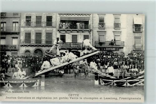 Sete 1916 Jouttes Cettoises et regionales , Vaille le champion at Lasalong