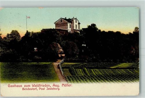 Bendestorf 1915 Gasthaus Zum Waldfrieden Aug. Müller
