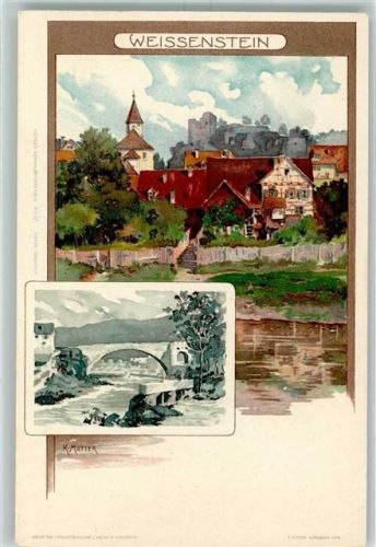 Weißenstein 1898 sign. K. Mutter Verlag Velten Nr. 62 AK
