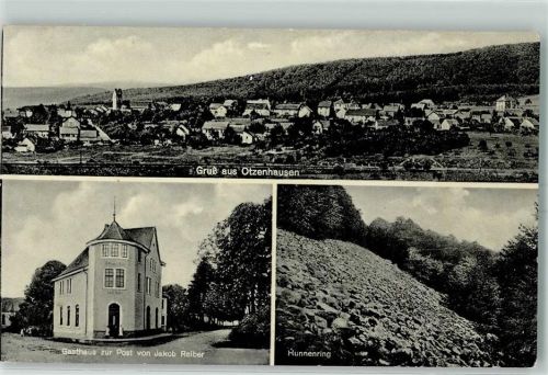 66620 W6696 Otzenhausen - Gasthaus Zur Post von Jakob REiber Hunnenring