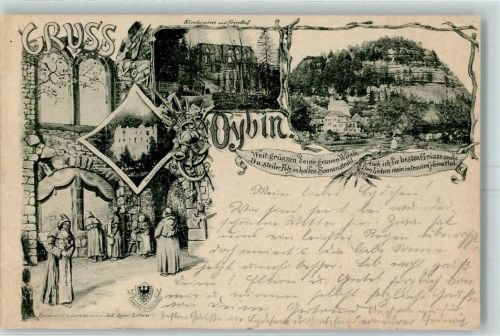 02797 O8806 Hain b Zittau 1897 Vorläufer Druck 1890 - 1895 Kloster AK