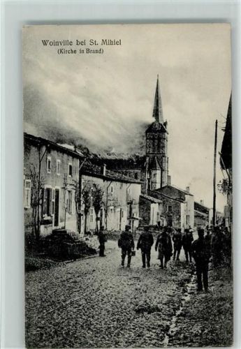 Saint-Mihiel Kirche in Brand Woinville