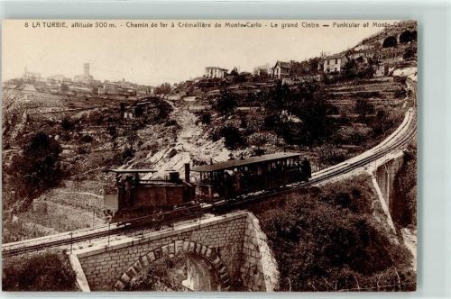 Monte Carlo La Turbie Eisenbahn Dampflok