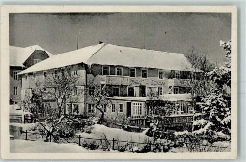 79868 W7828 Altglashütten , Schwarzw - Gasthaus Pension Zum Hirschen Bes Peter Herrmann Winter