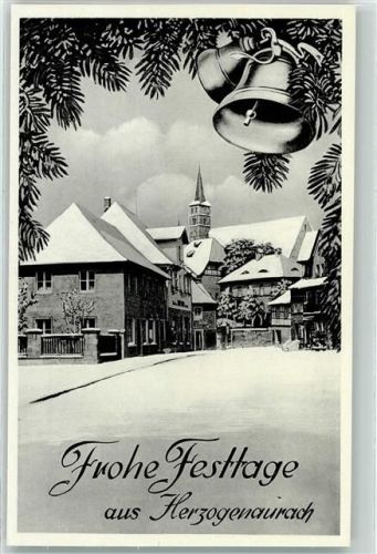 Herzogenaurach Tannenzweige Glocke Winter