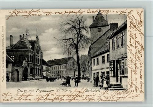 Seehausen 1902 Marktplatz