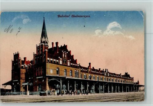 Skalmierzyce 1917 - Bahnhof AK