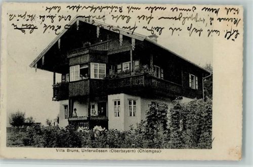 Unterwössen 1934 Pension Villa Bruns AK