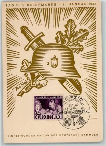 Leipzig Tag der Briefmarke 1942 Leipzig