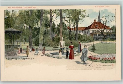 Steinbach 1898 sign Hartmann - Vues Mulhousiennes Nour Serie Nr. 9, sehr gute Erhaltung AK
