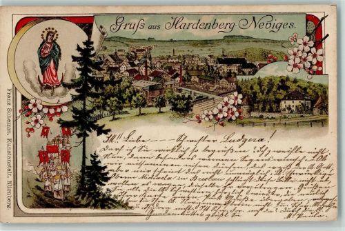 Neviges 1899 Gruss aus - Prozession