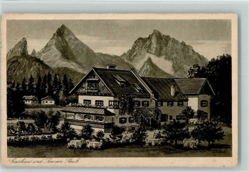 Berchtesgaden 1931 Gasthaus und Pension Strub AK