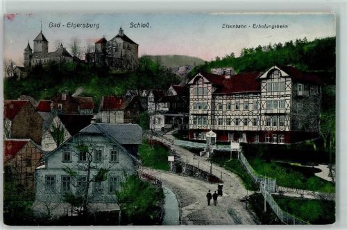 Elgersburg 1912 Schloss Eisenbahn-Erholungsheim