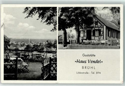 Brühl Gasthaus Haus Vendel Gartenterrasse