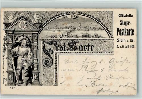 Stein am Rhein 1903 Kunstanstalt Brunner - Festkarte