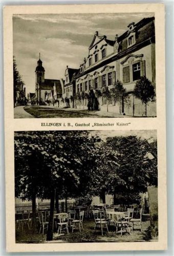 Ellingen Gasthaus Römischer Kaiser Garten