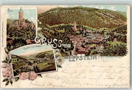 Eppstein 1899 Burgruine Eppstein Burgfried