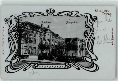17179 O2052 Gnoien 1905 - Amtsgericht Schulhaus