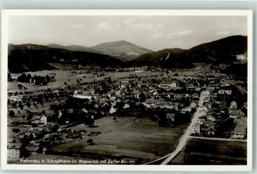 Fahrnau Fliegeraufnahme mit Zeller Blauen