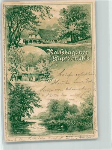 Tremsbüttel 1899 Rolfshagener Kupfermühle
