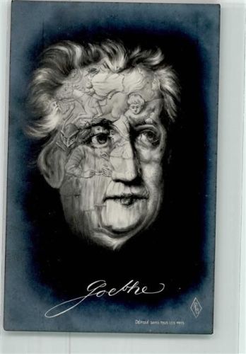 Goethe, Johann Wolfgang Metamorphose Fotomontage AK