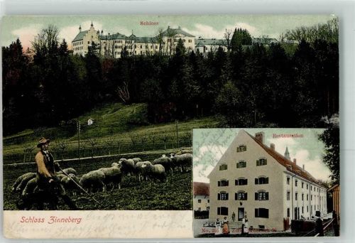 Glonn 1905 Schloss Zinneberg Gasthaus Schaf