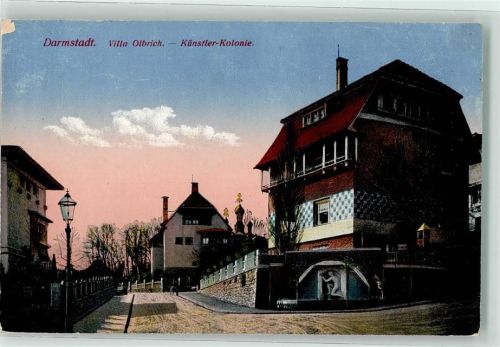 Darmstadt 1916 Villa Olbrich Künstlerkolonie Feldpostmarke