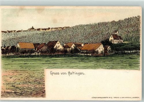 Haltingen 1899 # sign.H. Daur