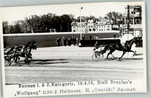 Wien Rennen 1. + 2. Kategorie 18.4.1934 Stall Breslau