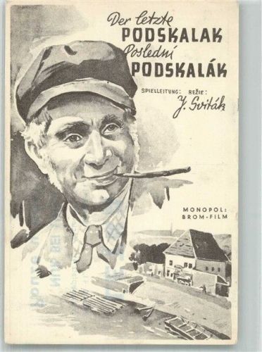 Prag Praha Der letzte Podskalak Monopol Brom-Film Kino Letka Filmtitel Werbung