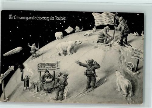 Erinnerung an die entdeckung des Nordpols, Nr. 7 Alaska 1897 American Souvenir Card - gute Erhaltung AK Expedition Nordpol