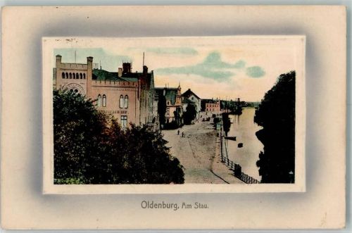 Oldenburg 1918 Am Stau Passepartout Feldpost Kgl. Reserve LazarettI