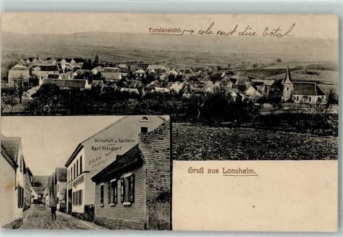 Lonsheim Gasthaus Bäckerei Karl Hilsdorf