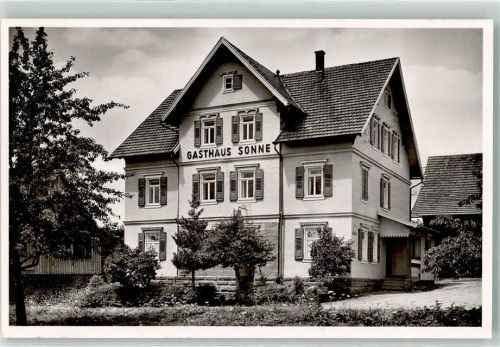 75323 W7547 Aichelberg , Kr Calw Gebrauchsspuren Gasthaus Sonne