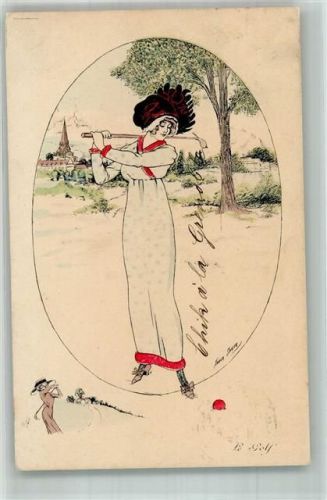 Frau spielt Golf - Mode Sager, Xavier 1911