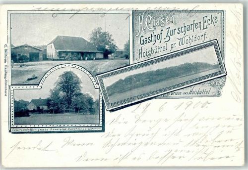 Hoisbüttel Gasthaus zur scharfen Ecke H. Clasen